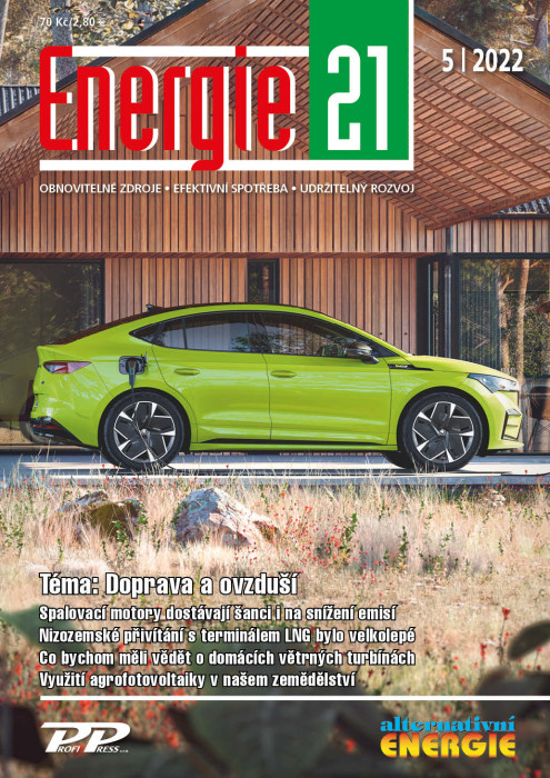 Obálka titulu Energie 21/Alternativní energie - vydání č. 5/2022