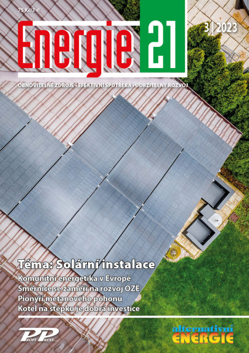 Obálka titulu Energie 21/Alternativní energie - vydání č. 3/2023