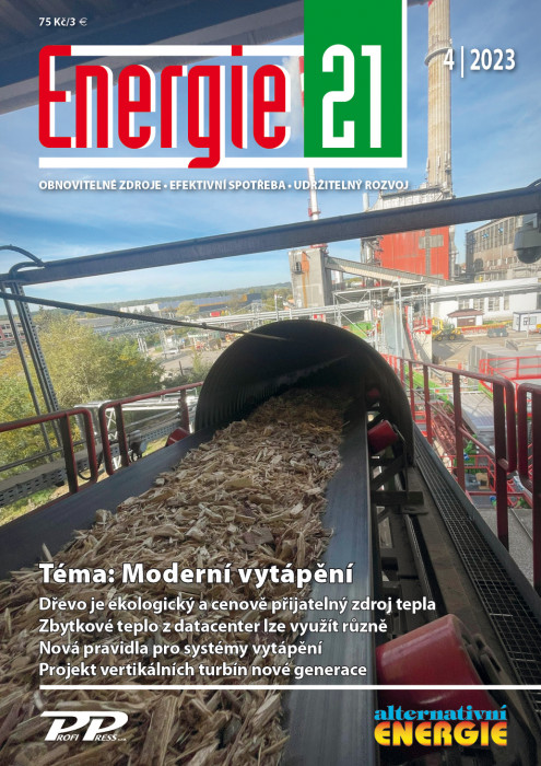 Obálka titulu Energie 21/Alternativní energie - vydání č. 4/2023