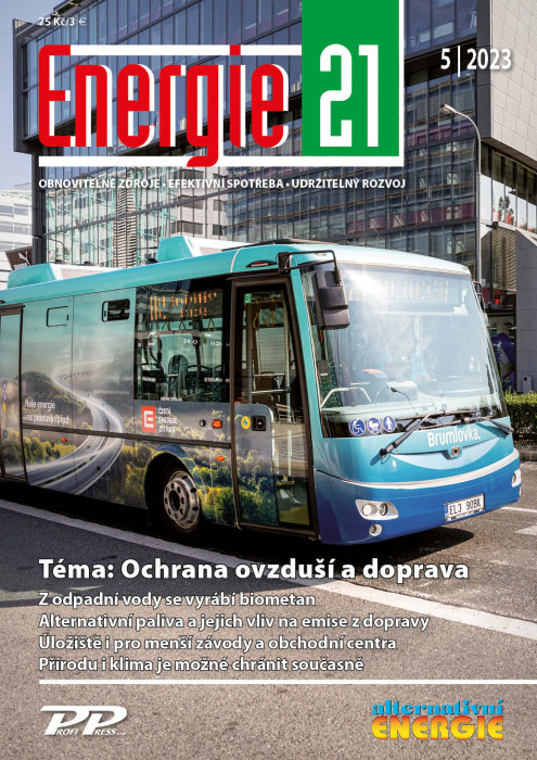 Obálka titulu Energie 21/Alternativní energie - vydání č. 5/2023