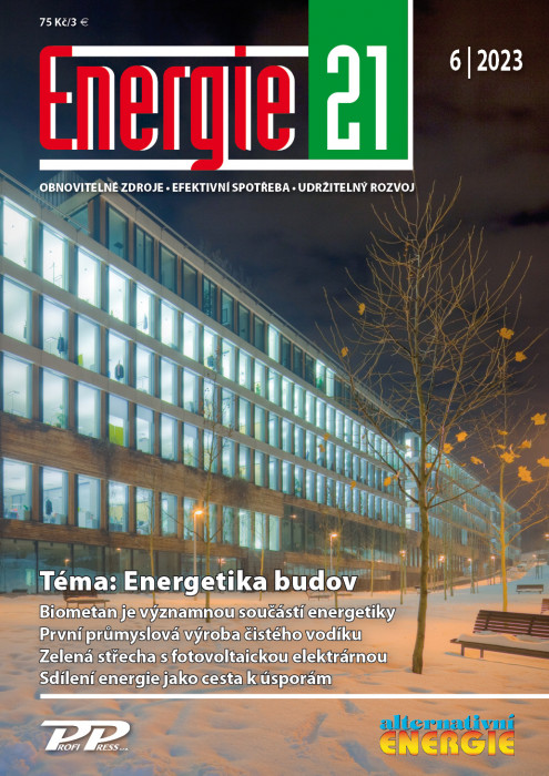 Obálka titulu Energie 21/Alternativní energie - vydání č. 6/2023