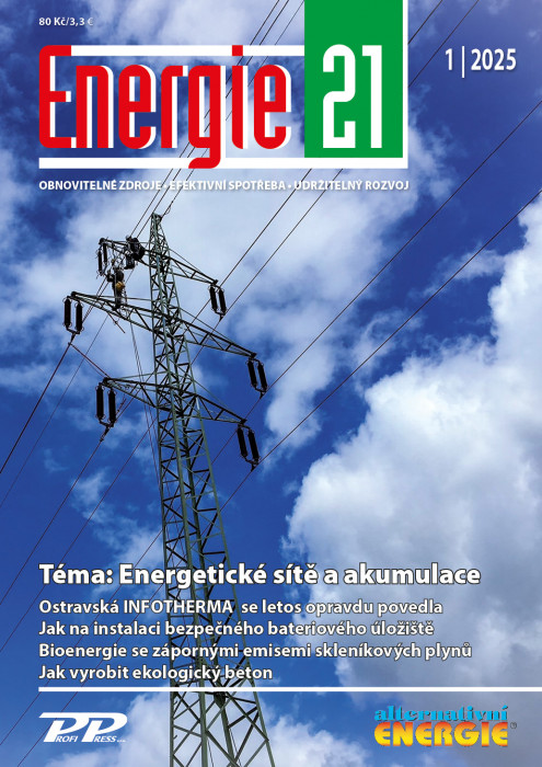 Obálka titulu Energie 21/Alternativní energie - vydání č. 1/2025