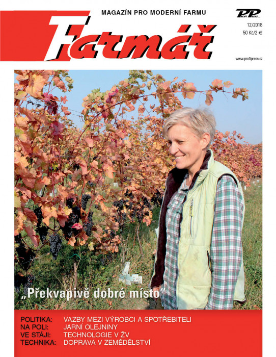 Obálka titulu Farmář - vydání č. 12/2018