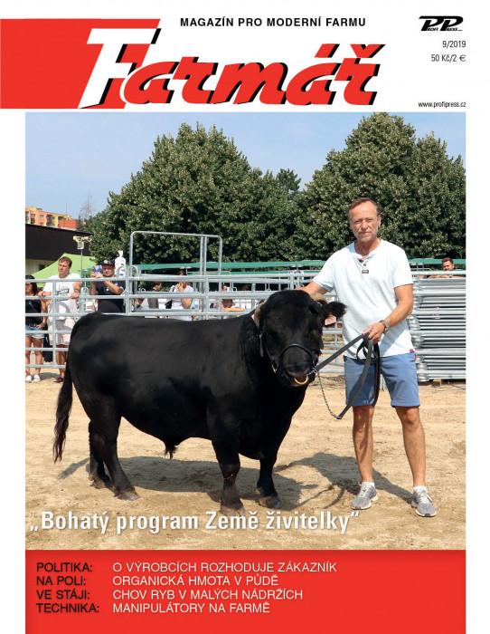 Obálka titulu Farmář - vydání č. 9/2019