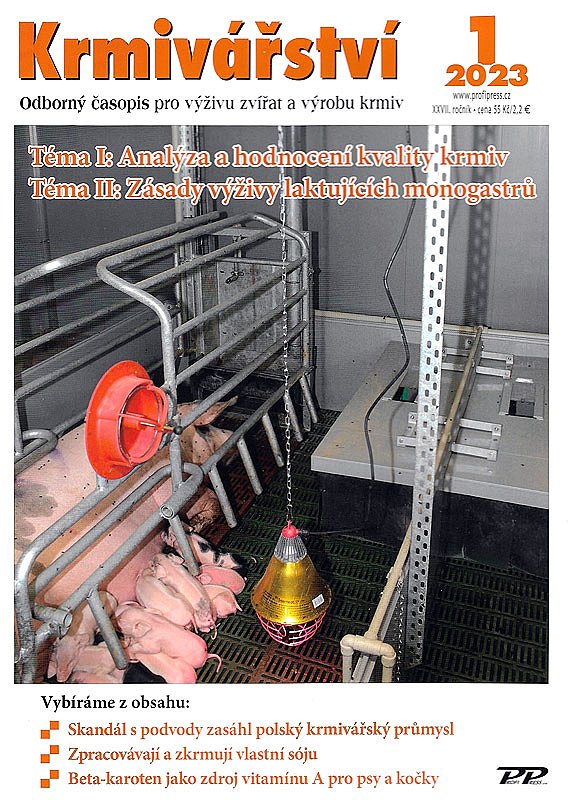 Obálka titulu Krmivářství - vydání č. 1/2023
