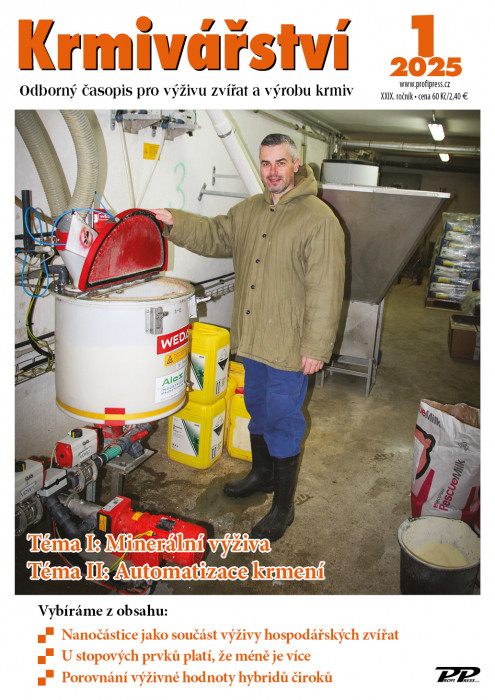 Obálka titulu Krmivářství - vydání č. 1/2025