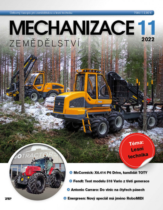 Obálka titulu Mechanizace zemědělství - vydání č. 11/2022