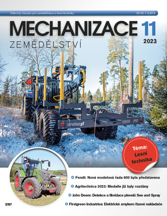 Obálka titulu Mechanizace zemědělství - vydání č. 11/2023