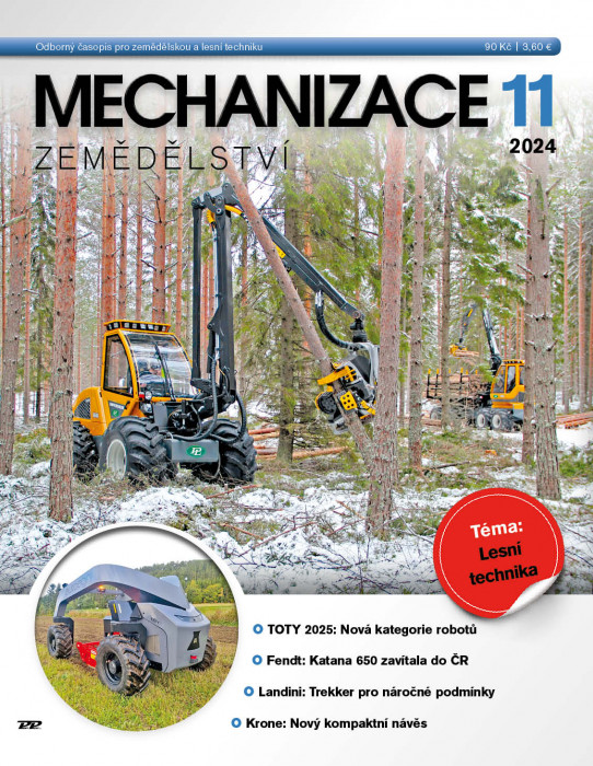 Obálka titulu Mechanizace zemědělství - vydání č. 11/2024