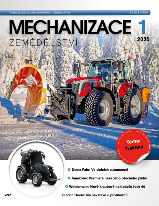Obálka titulu Mechanizace zemědělství - vydání č. 1/2025