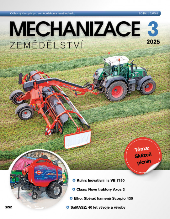Obálka titulu Mechanizace zemědělství - vydání č. 3/2025