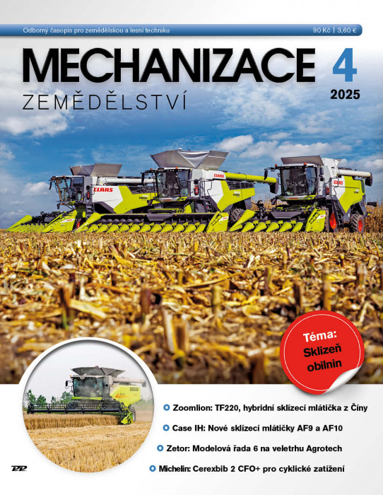 Obálka titulu Mechanizace zemědělství - vydání č. 4/2025