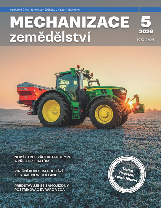Obálka časopisu Mechanizace zemědělství
