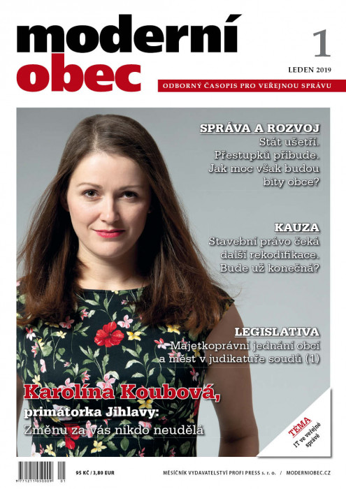 Obálka titulu Moderní obec - vydání č. 1/2019