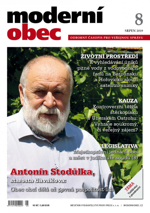 Obálka titulu Moderní obec - vydání č. 8/2019