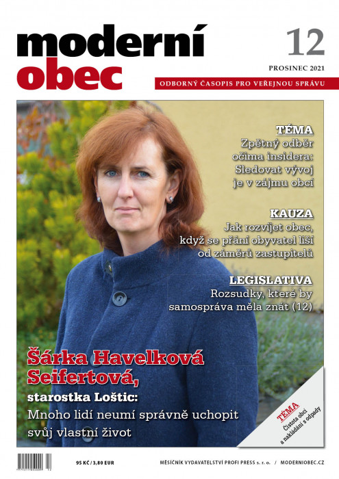 Obálka titulu Moderní obec - vydání č. 12/2021