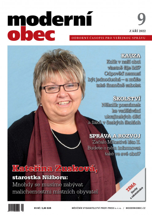 Obálka titulu Moderní obec - vydání č. 9/2022