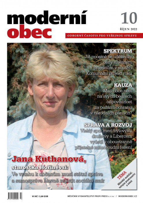 Obálka titulu Moderní obec - vydání č. 10/2022