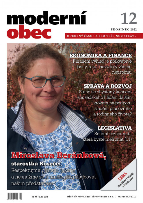 Obálka titulu Moderní obec - vydání č. 12/2022