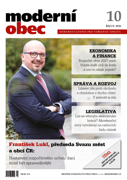 Obálka časopisu Moderní obec