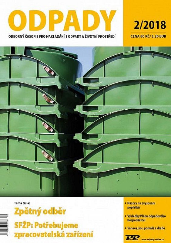 Obálka titulu Odpady - vydání č. 2/2018
