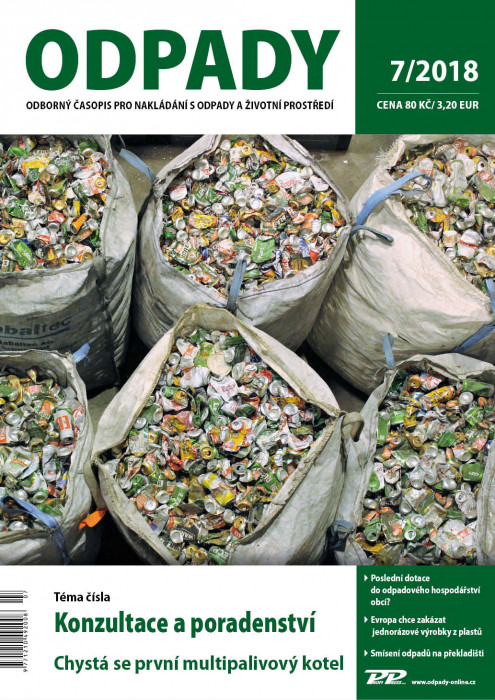 Obálka titulu Odpady - vydání č. 7/2018