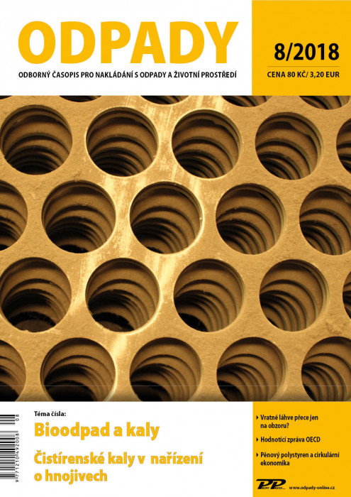 Obálka titulu Odpady - vydání č. 8/2018