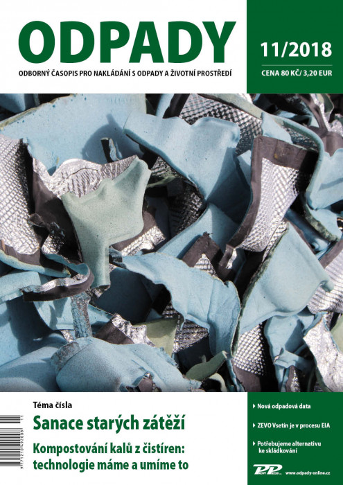 Obálka titulu Odpady - vydání č. 11/2018