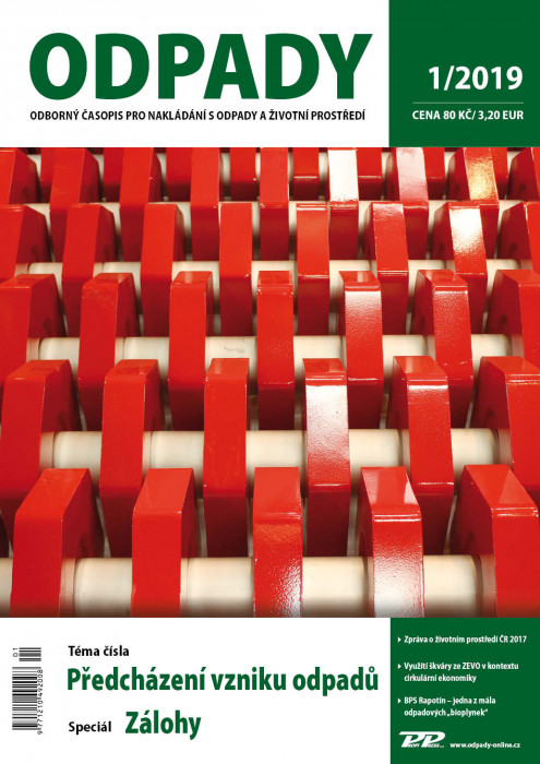 Obálka titulu Odpady - vydání č. 1/2019