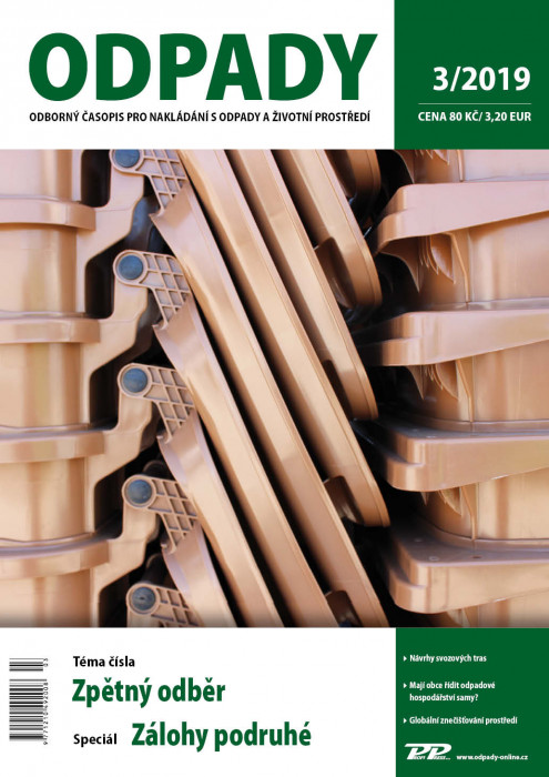 Obálka titulu Odpady - vydání č. 3/2019