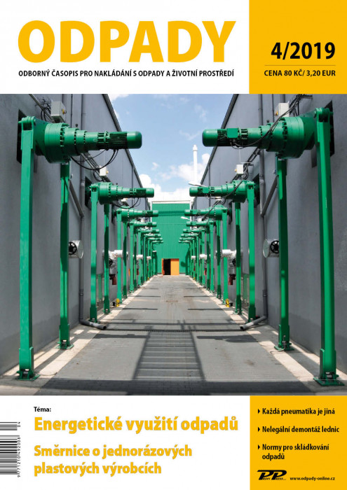 Obálka titulu Odpady - vydání č. 4/2019