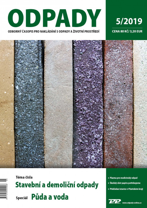 Obálka titulu Odpady - vydání č. 5/2019