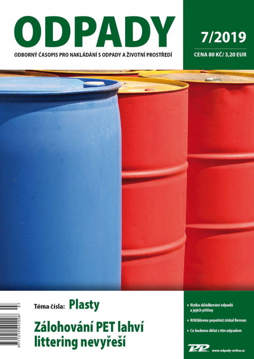 Obálka titulu Odpady - vydání č. 7/2019