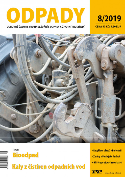 Obálka titulu Odpady - vydání č. 8/2019