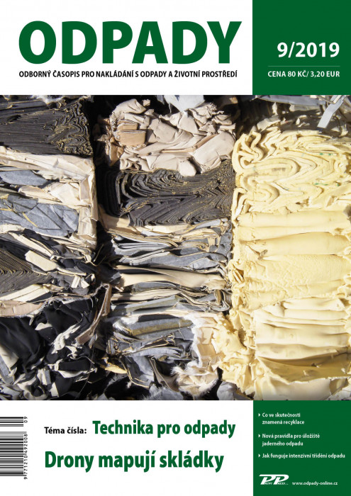 Obálka titulu Odpady - vydání č. 9/2019