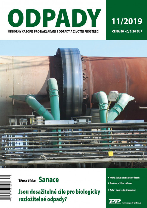 Obálka titulu Odpady - vydání č. 11/2019