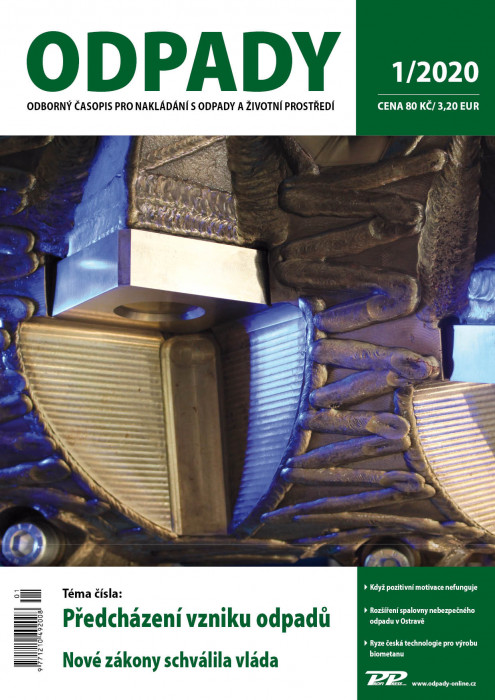 Obálka titulu Odpady - vydání č. 1/2020