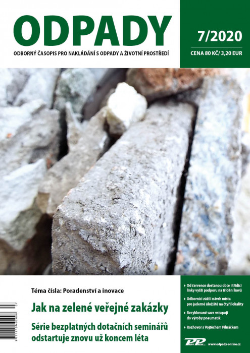 Obálka titulu Odpady - vydání č. 7/2020