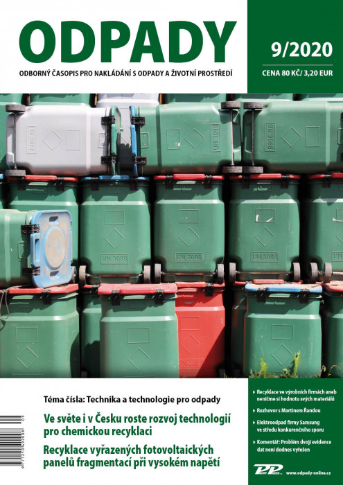 Obálka titulu Odpady - vydání č. 9/2020