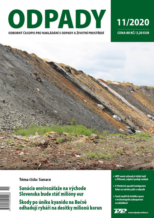 Obálka titulu Odpady - vydání č. 11/2020