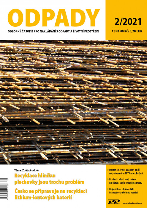 Obálka titulu Odpady - vydání č. 2/2021