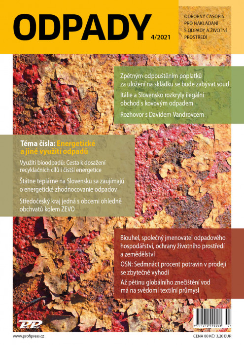 Obálka titulu Odpady - vydání č. 4/2021