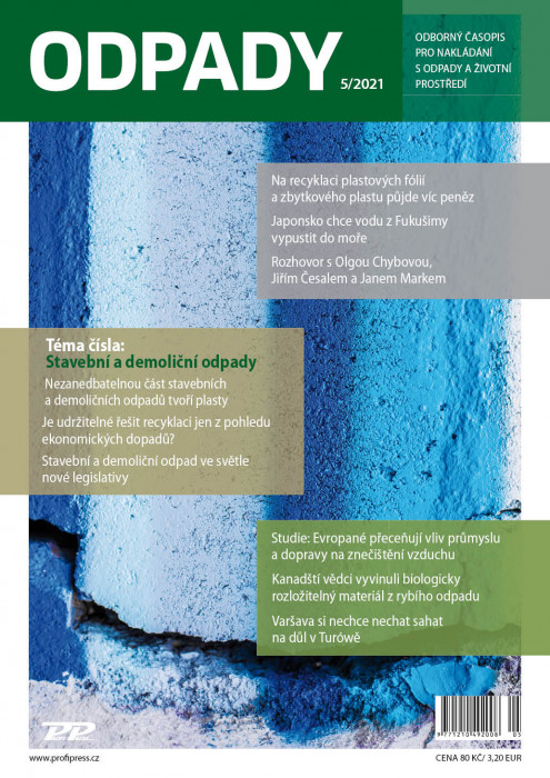 Obálka titulu Odpady - vydání č. 5/2021