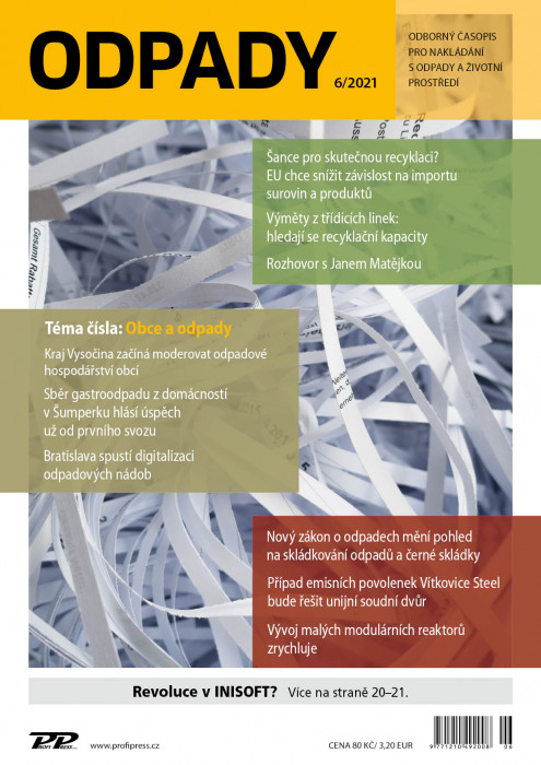 Obálka titulu Odpady - vydání č. 6/2021