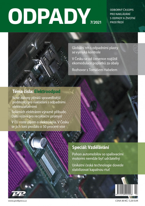 Obálka titulu Odpady - vydání č. 7/2021