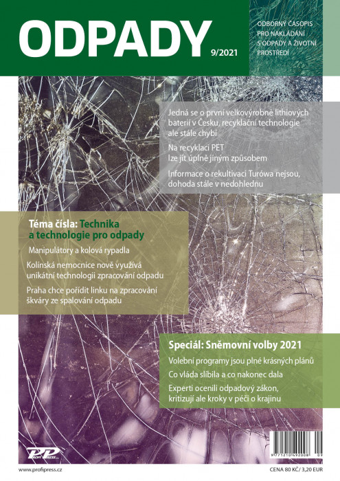 Obálka titulu Odpady - vydání č. 9/2021
