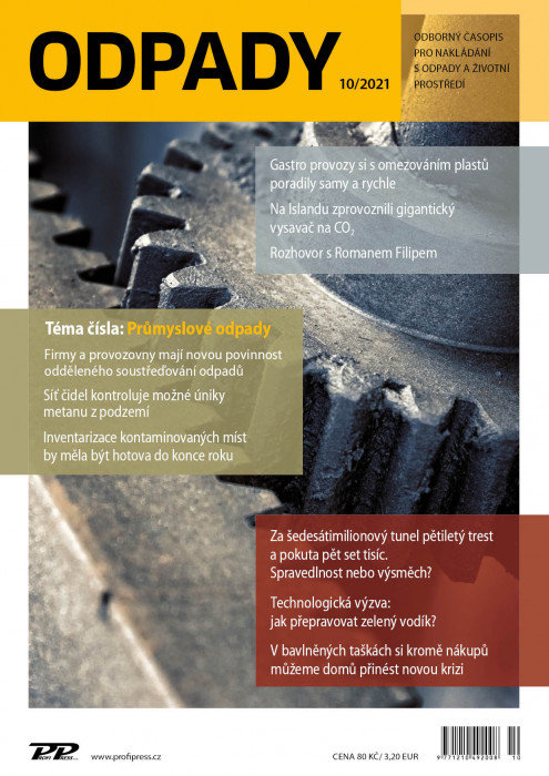 Obálka titulu Odpady - vydání č. 10/2021