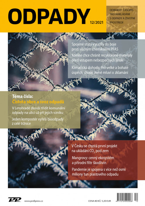 Obálka titulu Odpady - vydání č. 12/2021