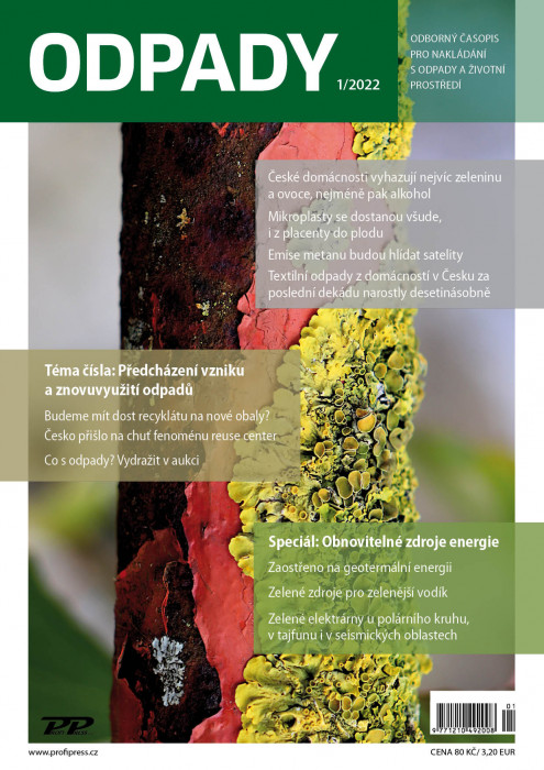 Obálka titulu Odpady - vydání č. 1/2022