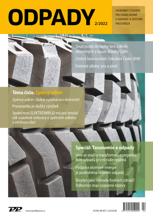 Obálka titulu Odpady - vydání č. 2/2022